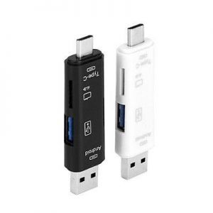 5 in 1 USB 3.0 Type C / USB / Micro USB SD TF Memory Card Reader OTG Adapter C8