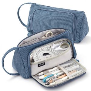 Gifts Shop office ادوات مكتبية Pencil Case Big Kawaii Pencil Bags Korean Stationery Corduroy Trousse Scolaire Pen Case For Girls School Supplies Pencil Case