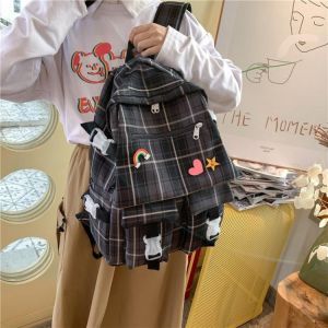 Harajuku Kawaii Fashion Women&#x27;s Backpack Casual University Bags For Girls Large Capacity Backpacks With Many Pockets 2021