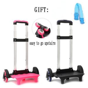 Gifts Shop office ادوات مكتبية Kid Trolley For Backpack And School Bag Luggage For Children 2/6 Wheels Expandable Rod High Function Trolly Chariot