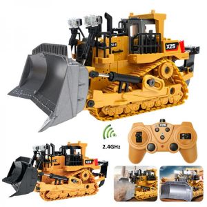 1:24 RC Bulldozer Tractor Model Remote Control Truck Car Excavator Engineering Vehicle Toy Kids Boy Gifts